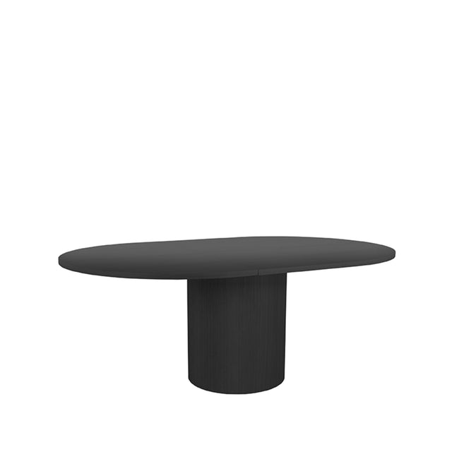 LABEL51 Eetkamertafel Oliva - Zwart - Eiken - 150-200 cm - Uitschuifbaar van LABEL51 – Luxe comfort op maat van PureWonen. Vraag naar de beste prijs.