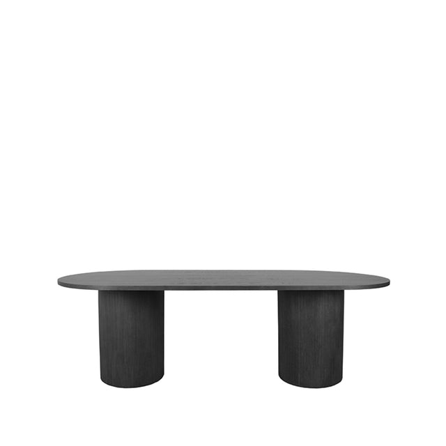LABEL51 Eetkamertafel Oliva - Zwart - Eiken - 240x120 cm van LABEL51 – Luxe comfort op maat van PureWonen. Vraag naar de beste prijs.