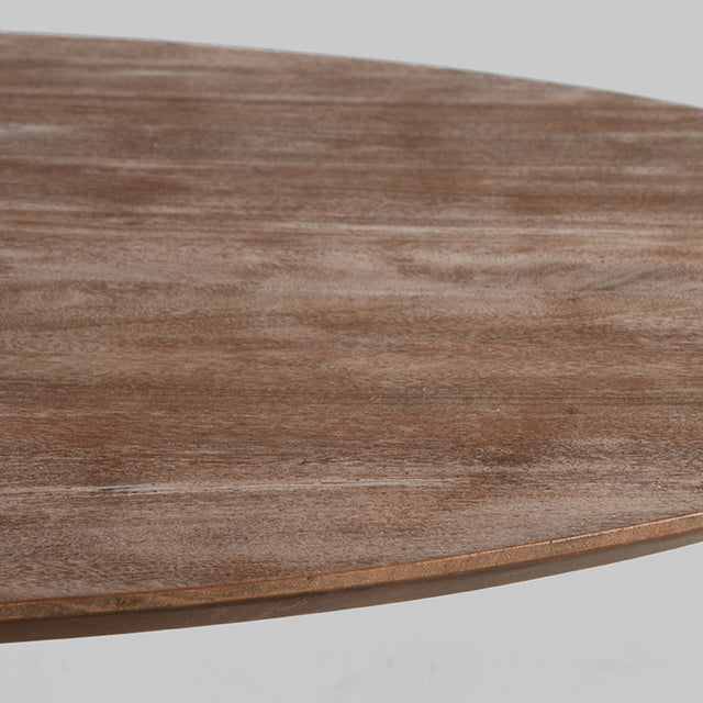 LABEL51 Eetkamertafel Otto - Espresso - Mangohout - 130 cm - Rond van LABEL51 – Luxe comfort op maat van PureWonen. Vraag naar de beste prijs.