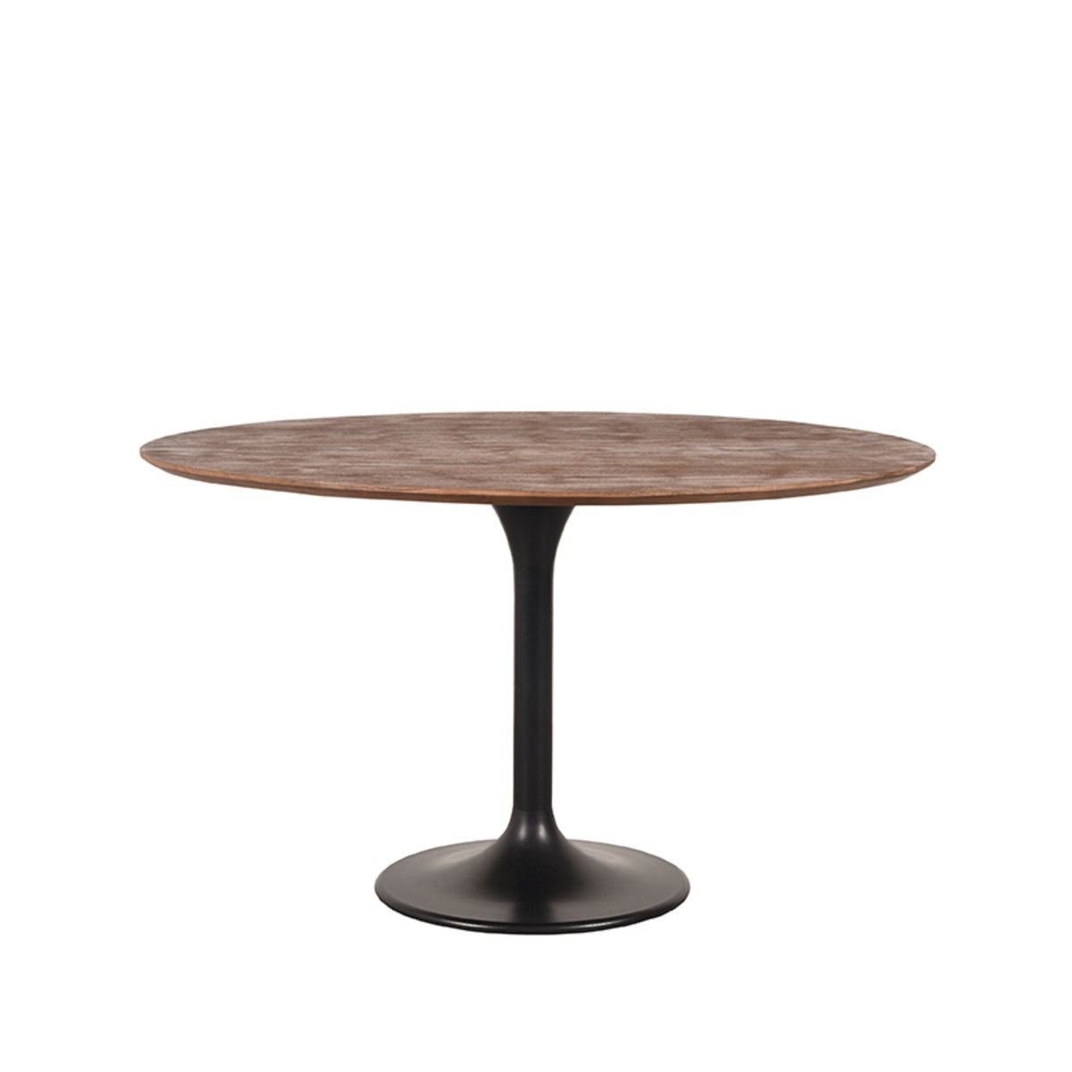 LABEL51 Eetkamertafel Otto - Espresso - Mangohout - 130 cm - Rond