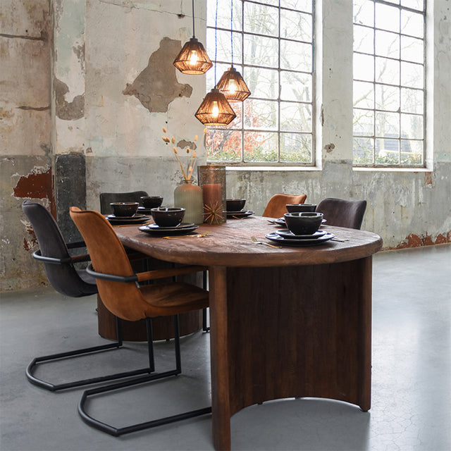 LABEL51 Eetkamertafel Varia - Espresso - Mangohout - 240x100 cm van LABEL51 – Luxe comfort op maat van PureWonen. Vraag naar de beste prijs.