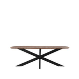 LABEL51 Eetkamertafel Zane - Espresso - Mangohout - 220x100 cm van LABEL51 – Luxe comfort op maat van PureWonen. Vraag naar de beste prijs.