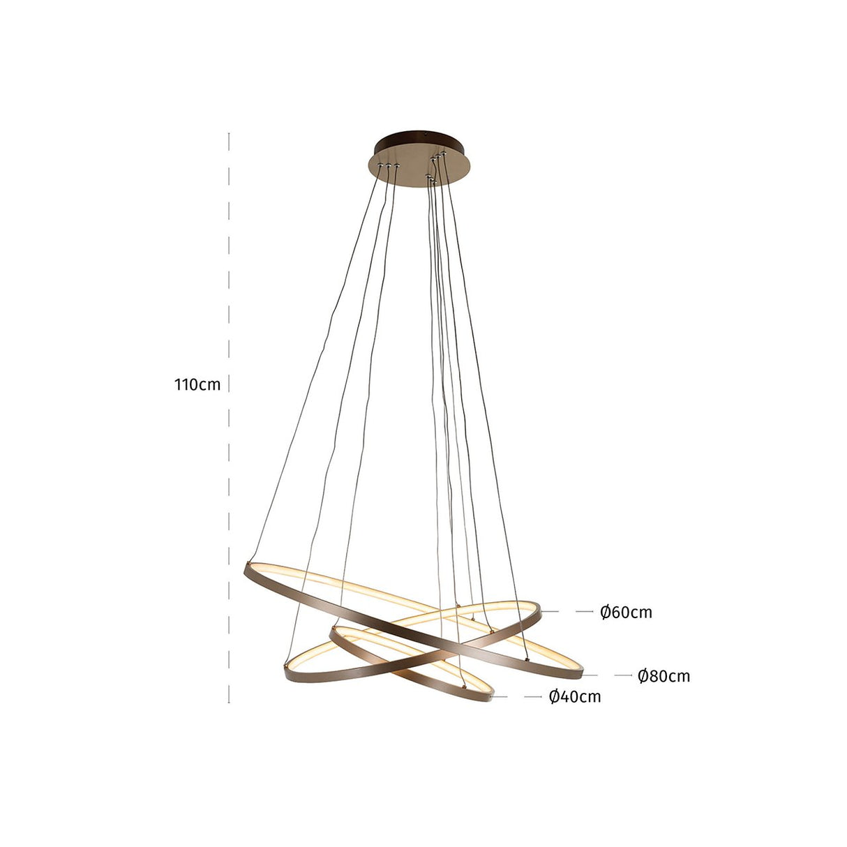 Hanglamp Amira goud (Gold)