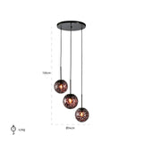 Hanglamp Kyana klein (Black) van Richmond Interiors – Luxe comfort op maat van PureWonen. Vraag naar de beste prijs.