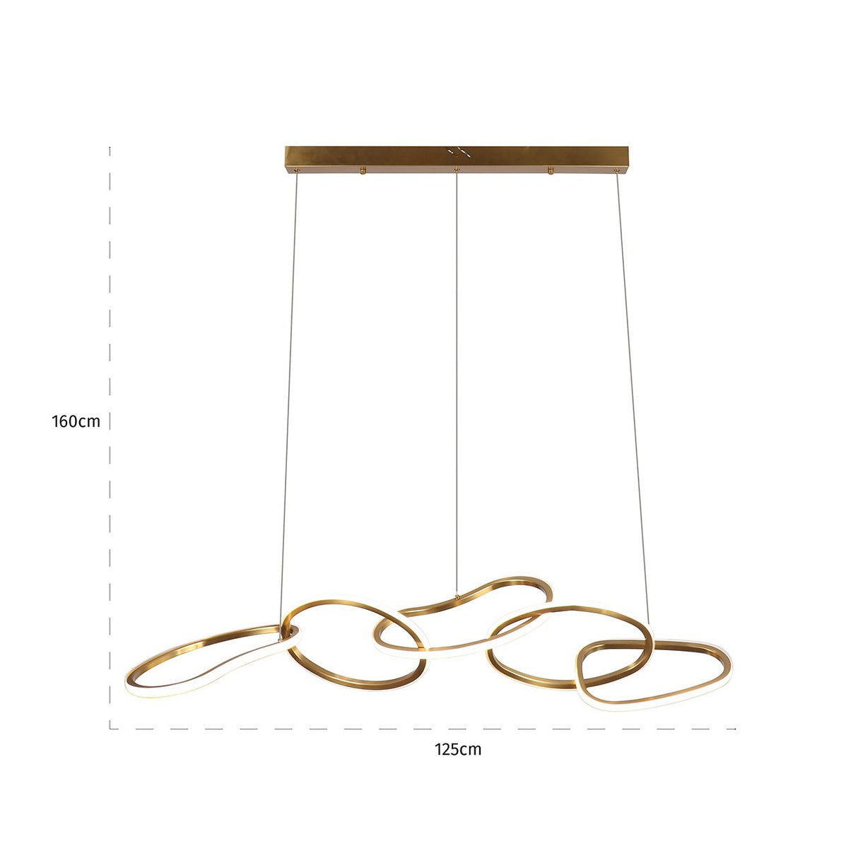 Hanglamp Flyn (Brushed Gold)