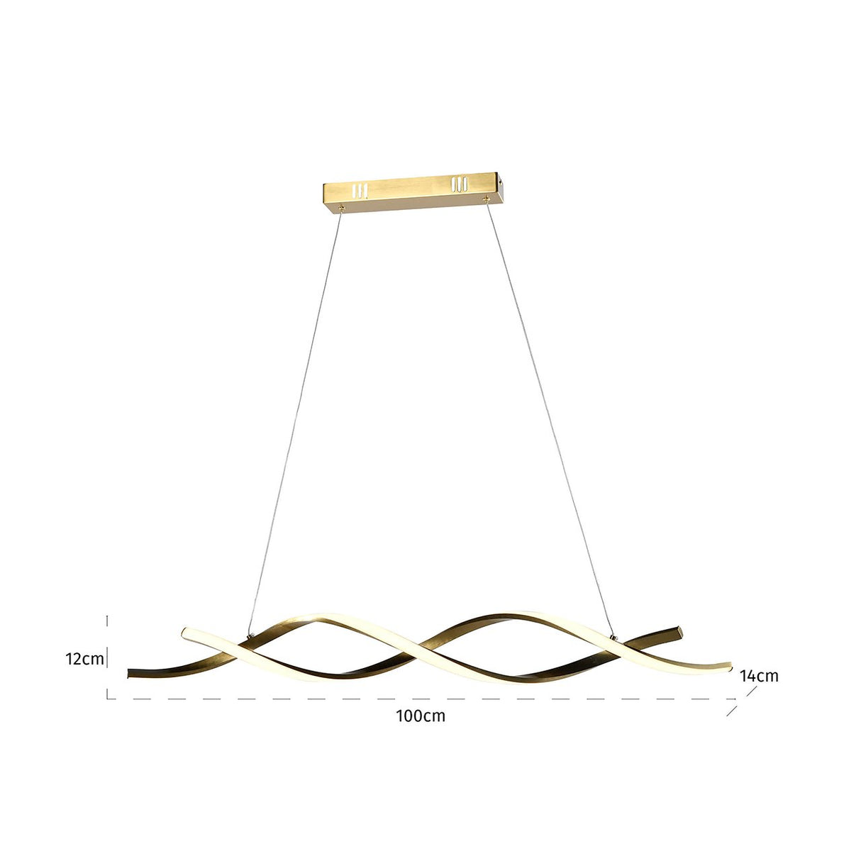 Hanglamp Lorine (Brushed Gold)