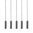 LABEL51 Hanglamp Ferroli - Zwart - Metaal - 5-lichts van LABEL51 - laagste prijs offerte van PureWonen