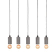 LABEL51 Hanglamp Fresco - Concrete - Beton - 5-Lichts van LABEL51 – Luxe comfort op maat van PureWonen. Vraag naar de beste prijs.