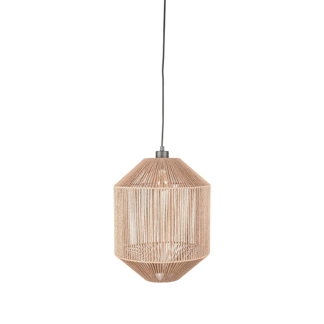 LABEL51 Hanglamp Ibiza - Naturel - Jute - 1-Lichts Cilinder van LABEL51 - laagste prijs offerte van PureWonen
