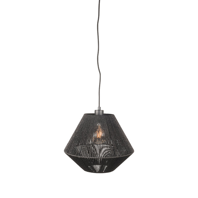 LABEL51 Hanglamp Ibiza - Zwart - Jute - 1-Lichts van LABEL51 – Luxe comfort op maat van PureWonen. Vraag naar de beste prijs.