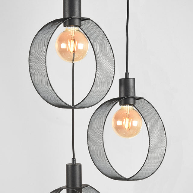 LABEL51 Hanglamp Ronda - Zwart - Metaal - 3-Lichts van LABEL51 – Luxe comfort op maat van PureWonen. Vraag naar de beste prijs.