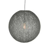 LABEL51 Hanglamp Twist - Grijs - Vlas - XL van LABEL51 – Luxe comfort op maat van PureWonen. Vraag naar de beste prijs.