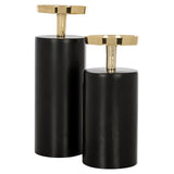 Kandelaar Caya groot (Black/gold) van Richmond Interiors – Luxe comfort op maat van PureWonen. Vraag naar de beste prijs.