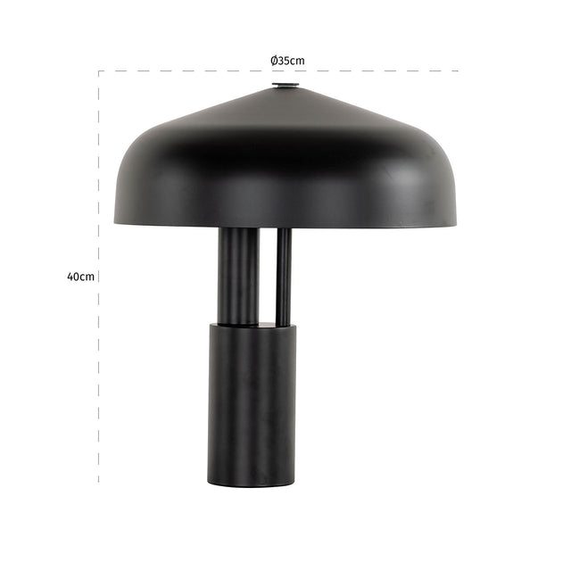 Tafellamp Linzy zwart (Black) van Richmond Interiors – Luxe comfort op maat van PureWonen. Vraag naar de beste prijs.