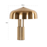 Tafellamp Linzy brass (Brushed Gold)