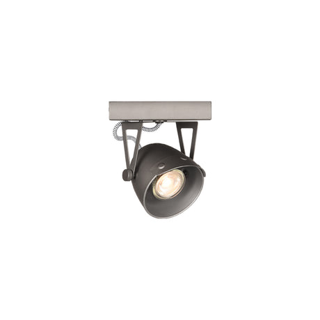 LABEL51 Spot Cap led - Burned Steel - Metaal - 1-Lichts van LABEL51 – Luxe comfort op maat van PureWonen. Vraag naar de beste prijs.