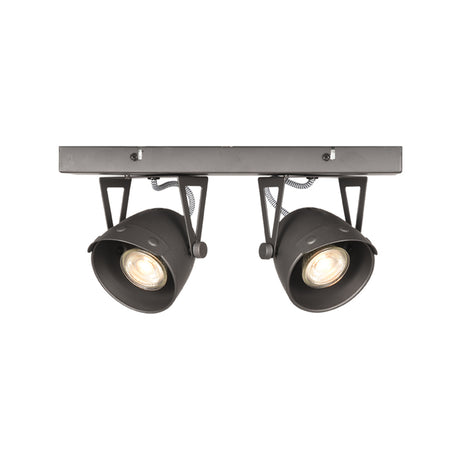 LABEL51 Spot Cap led - Burned Steel - Metaal - 2 Lichts van LABEL51 - laagste prijs offerte van PureWonen
