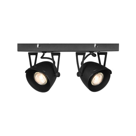 LABEL51 Spot Cap led - Zwart - Metaal - 2 Lichts van LABEL51 - laagste prijs offerte van PureWonen