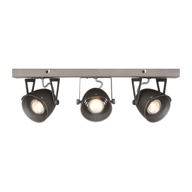 LABEL51 Spot Cap led - Burned Steel - Metaal - 3 Lichts van LABEL51 – Luxe comfort op maat van PureWonen. Vraag naar de beste prijs.