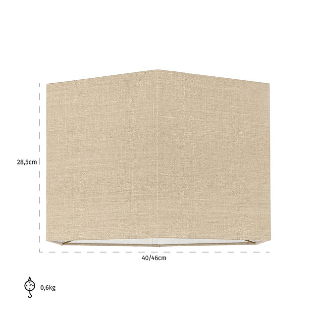 Lampenkap Sally sand linnen,  medium zeshoekig van Richmond Interiors – Luxe comfort op maat van PureWonen. Vraag naar de beste prijs.