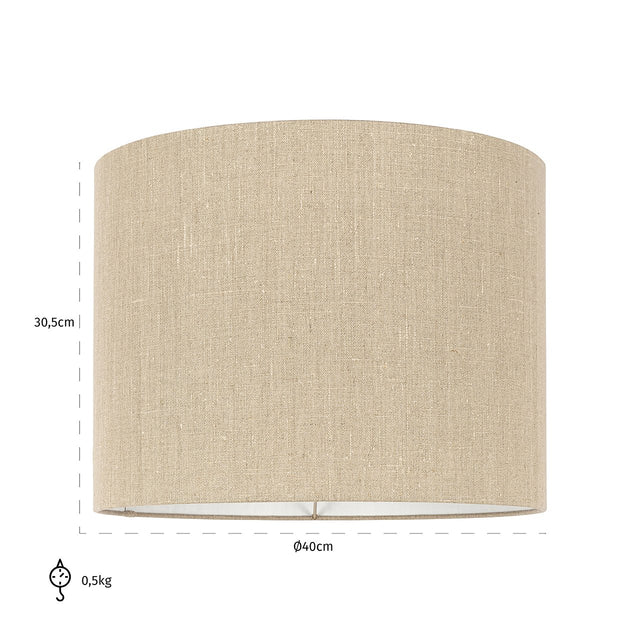 Lampenkap Sally sand linnen, medium (Sand) van Richmond Interiors – Luxe comfort op maat van PureWonen. Vraag naar de beste prijs.