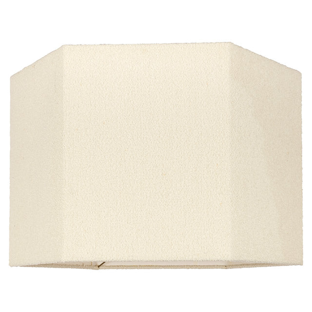 Lampenkap Soho white bouclé, extra groot zeshoekig (White) van Richmond Interiors – Luxe comfort op maat van PureWonen. Vraag naar de beste prijs.