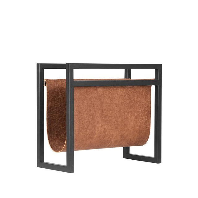 LABEL51 Magazinehouder - Cognac - Leder van LABEL51 – Luxe comfort op maat van PureWonen. Vraag naar de beste prijs.