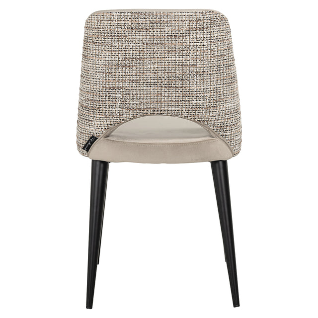 Chair Tabitha trendy nature / quartz khaki fire retardant (Be Trendy 01 Nature)