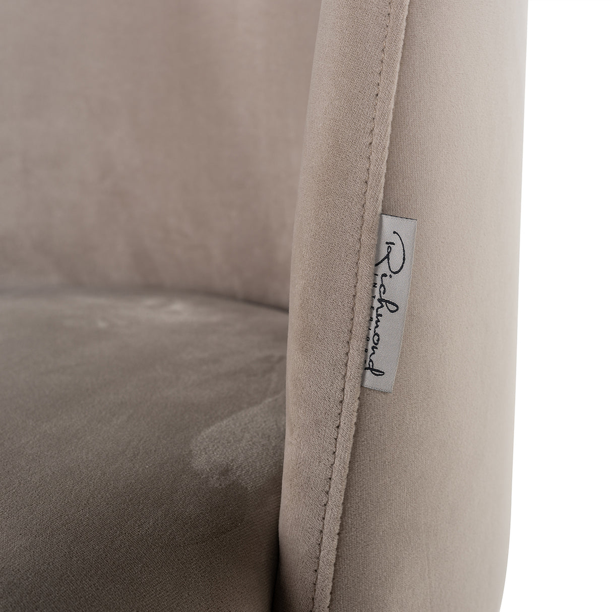 Stoel Alicia khaki velvet fire retardant (FR-Quartz 903 Khaki)