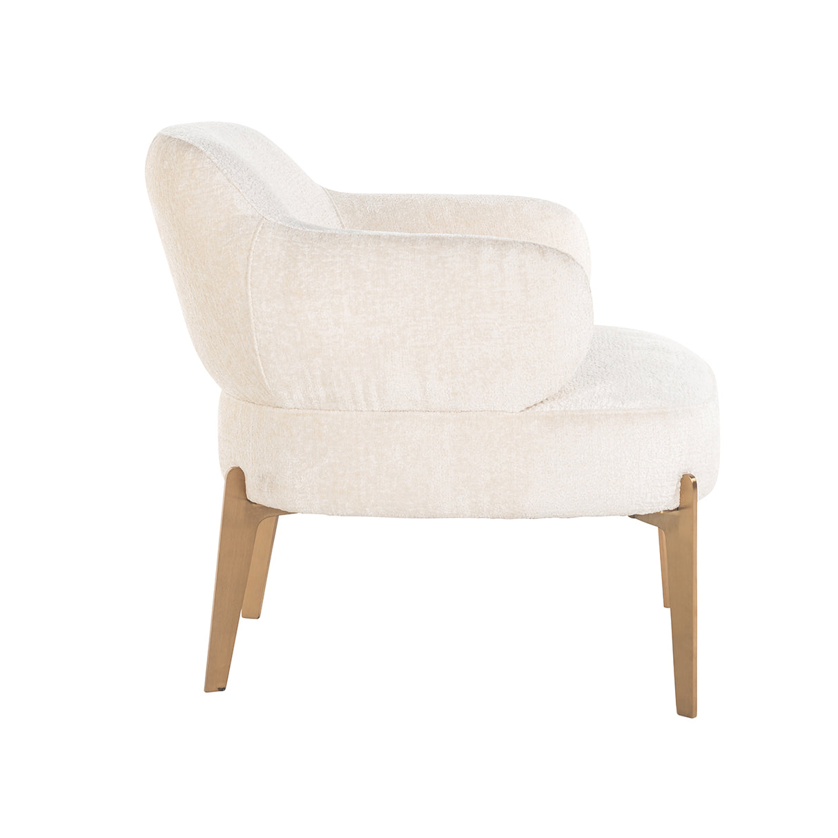 Fauteuil Venus white chenille (Bergen 900 white chenille)