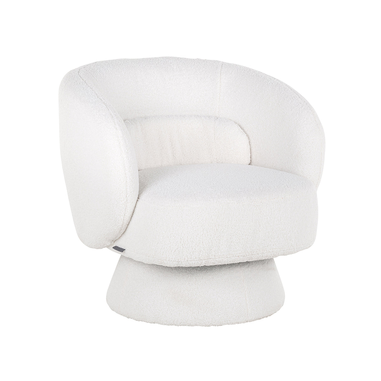 Draaifauteuil Senna white furry (Himalaya 900 white furry)