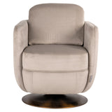 Draaifauteuil Turner khaki velvet fire retardant (FR-Quartz 903 Khaki)