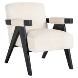 Fauteuil Cooper white chenille (Bergen 900 white chenille)