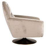 Draaifauteuil Nora khaki velvet (Quartz Khaki 903)