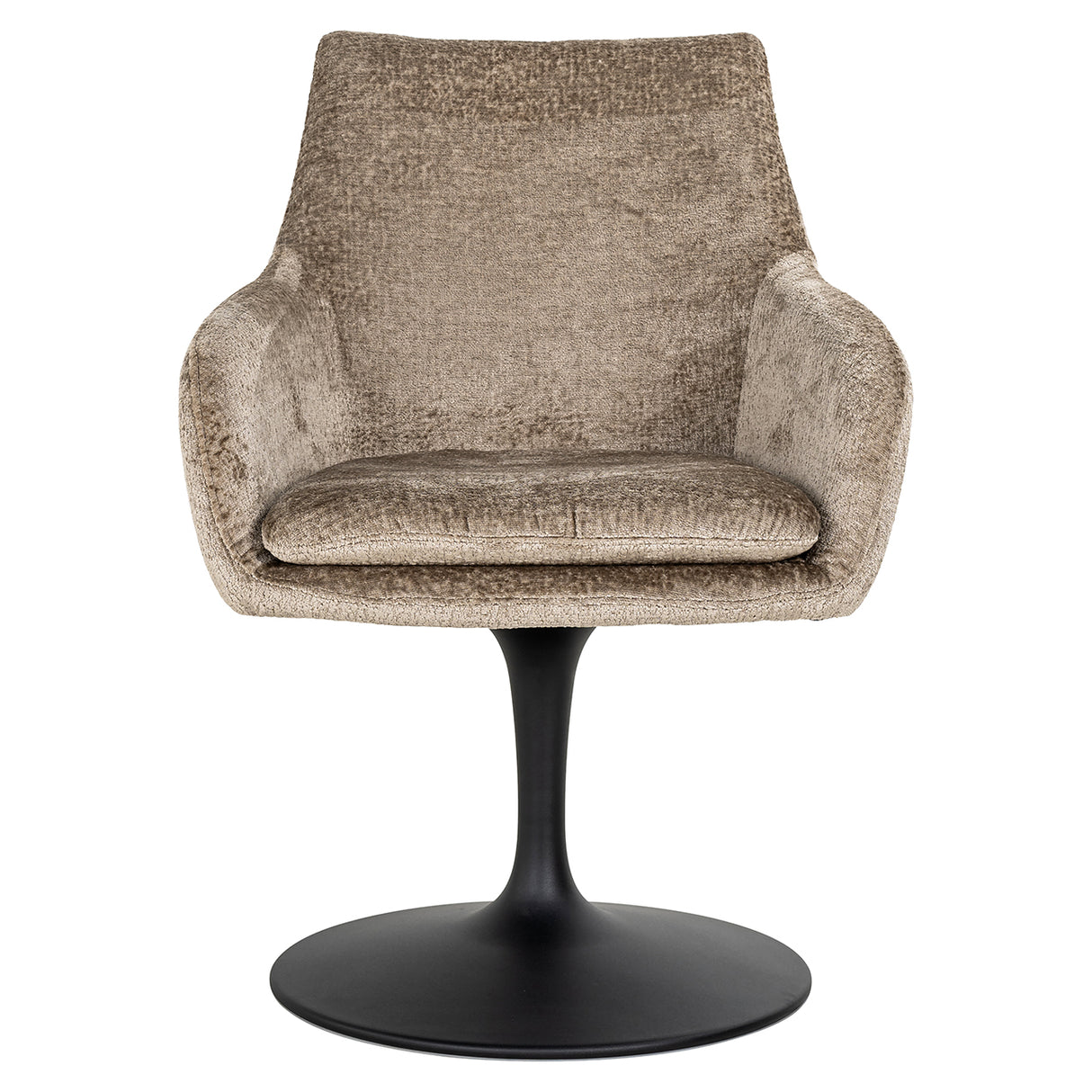 Draaistoel Marlon taupe chenille (Bergen 104 taupe chenille)