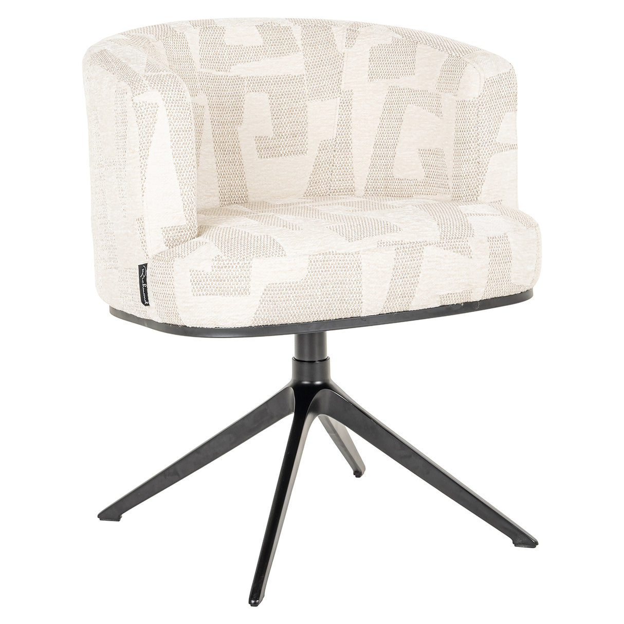 Draaifauteuil Cheyenne beige graffic (Beige graffic)