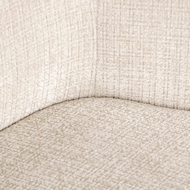 Draaistoel met arm Dakota beige chenille (Niagara 902 beige Chenille)