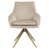 Draaifauteuil Lisonne be trendy nature / khaki velvet (Be Trendy 01 Nature)