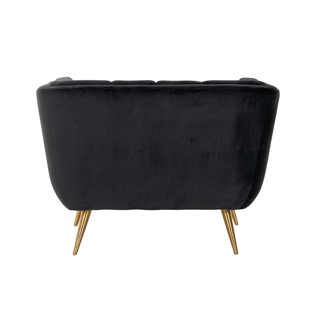 Fauteuil Huxley Antraciet velvet / Brushed gold (Quartz Antraciet 801)