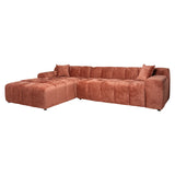 Sofa Cube 3-zits + lounge links (Fusion 92 Blush)