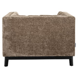 Fauteuil Beaudy stone chenille fire retardant (Niagara 104 Stone Chenille)