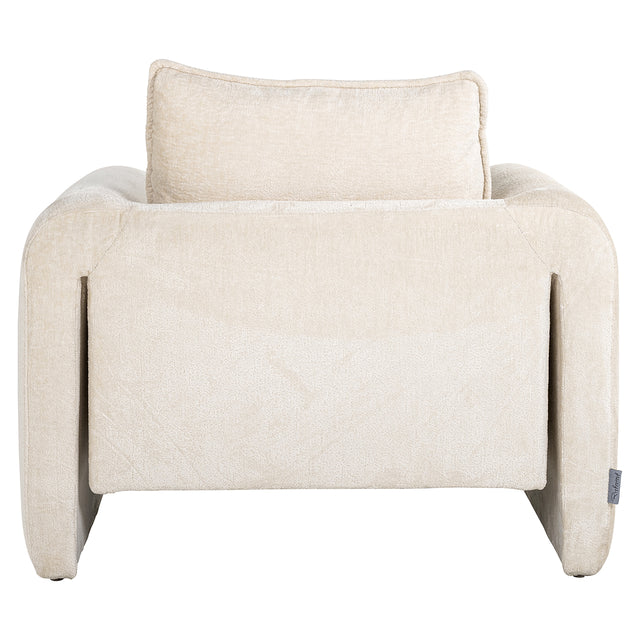Fauteuil Sandro white chenille (Bergen 900 white chenille) van Richmond Interiors – Luxe comfort op maat van PureWonen. Vraag naar de beste prijs.