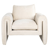 Fauteuil Sandro white chenille (Bergen 900 white chenille)