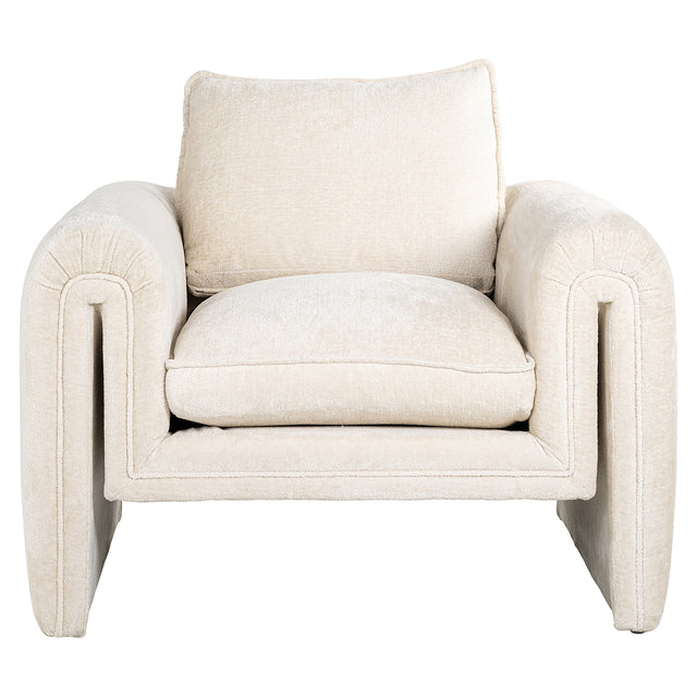 Fauteuil Sandro white chenille (Bergen 900 white chenille) van Richmond Interiors – Luxe comfort op maat van PureWonen. Vraag naar de beste prijs.