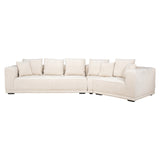 Sofa Lusso 4-zits beige chenille (Niagara 902 beige Chenille)