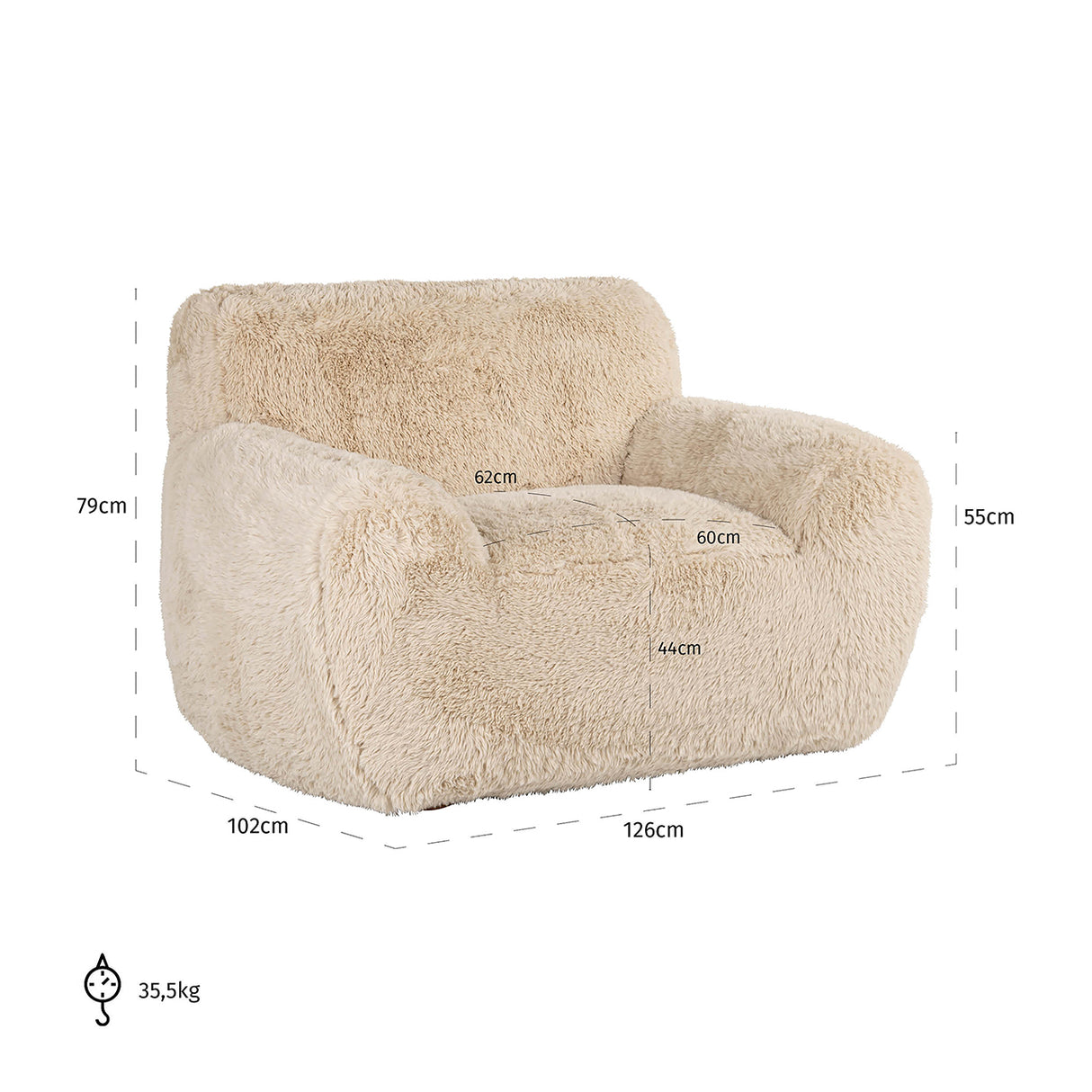 Fauteuil Comfy sand yakety (Yakety Yak Sand)