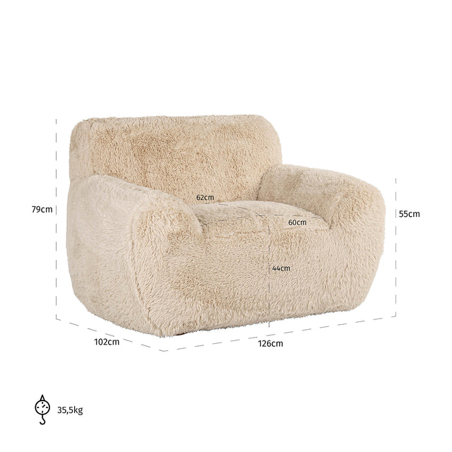 Fauteuil Comfy sand yakety (Yakety Yak Sand) van Richmond Interiors – Luxe comfort op maat van PureWonen. Vraag naar de beste prijs.