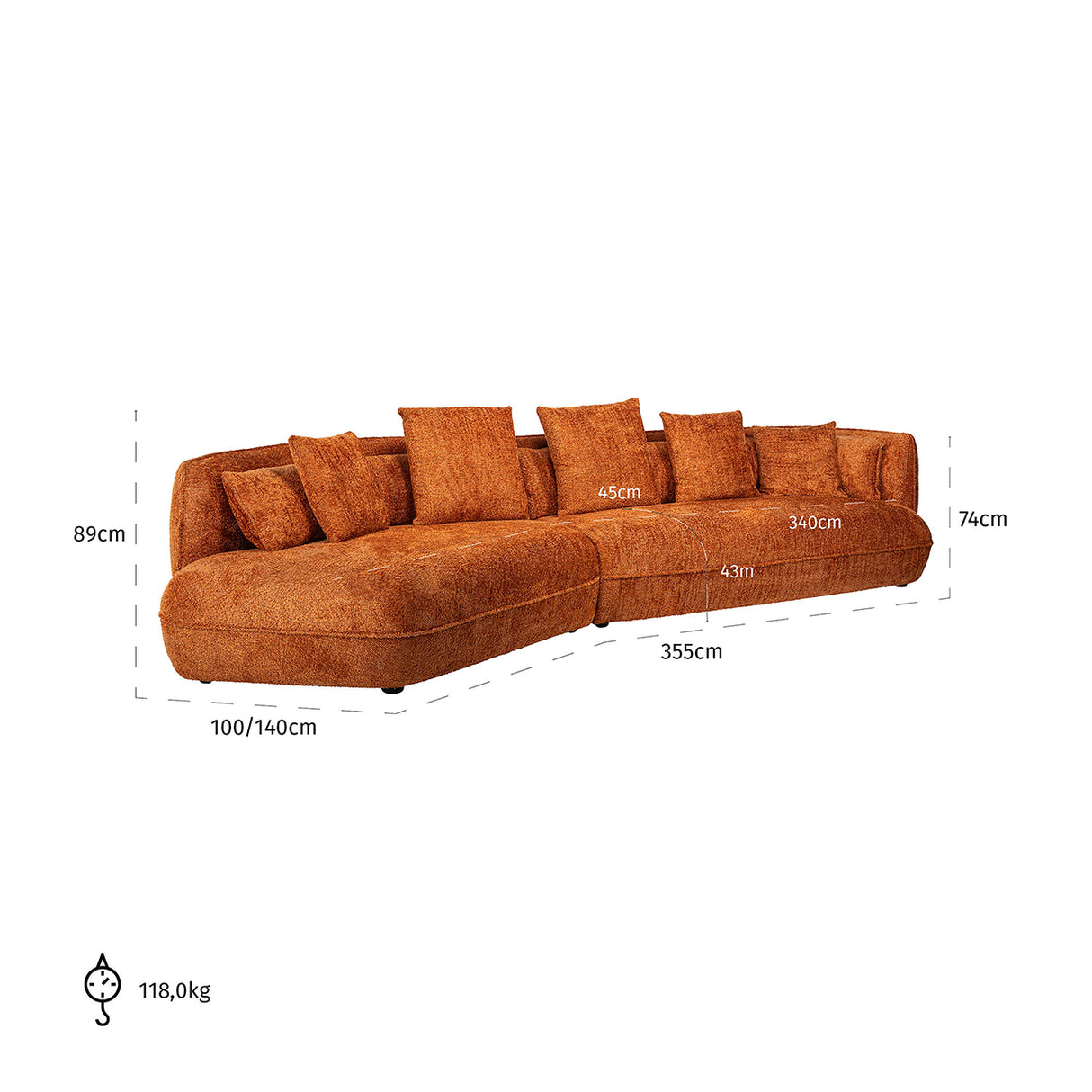 Sofa Rodina lovely pumpkin (Be lovely 51 pumpkin)