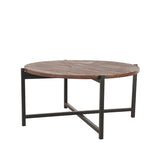 LABEL51 Salontafel Dox - Espresso - Mangohout - 70 cm - Zwart van LABEL51 - laagste prijs offerte van PureWonen