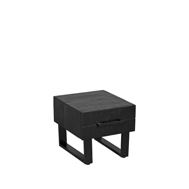 LABEL51 Salontafel Santos - Zwart - Mangohout - 50 cm van LABEL51 - laagste prijs offerte van PureWonen